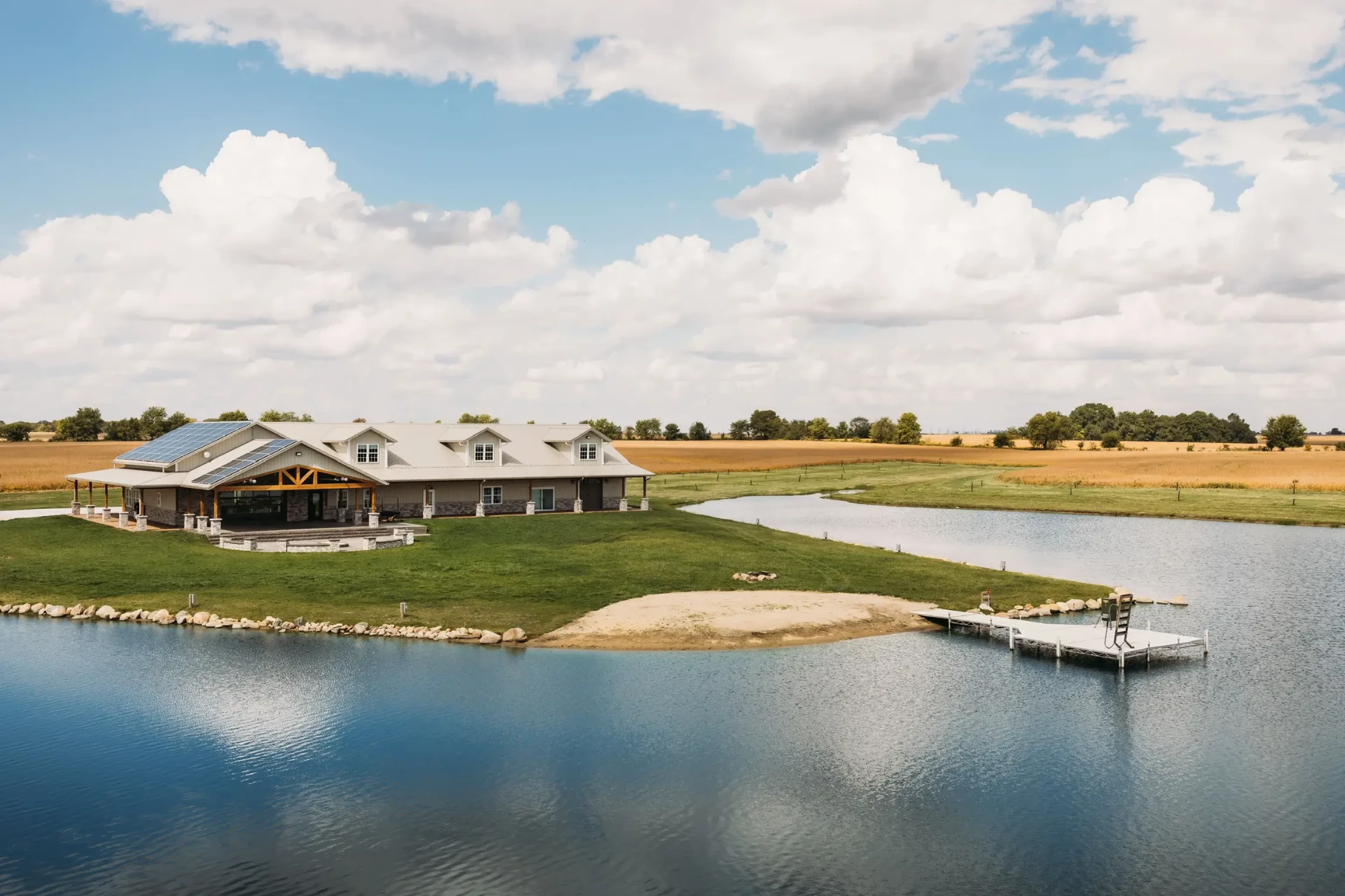 The Gathering Place venue beside the lake, where Baptism Sunday is held